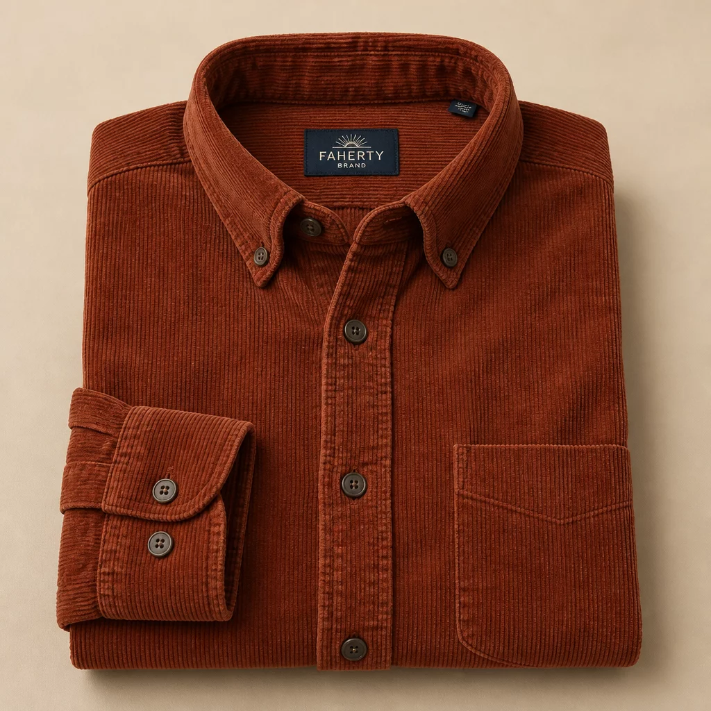 Corduroy Button-Up Shirt
