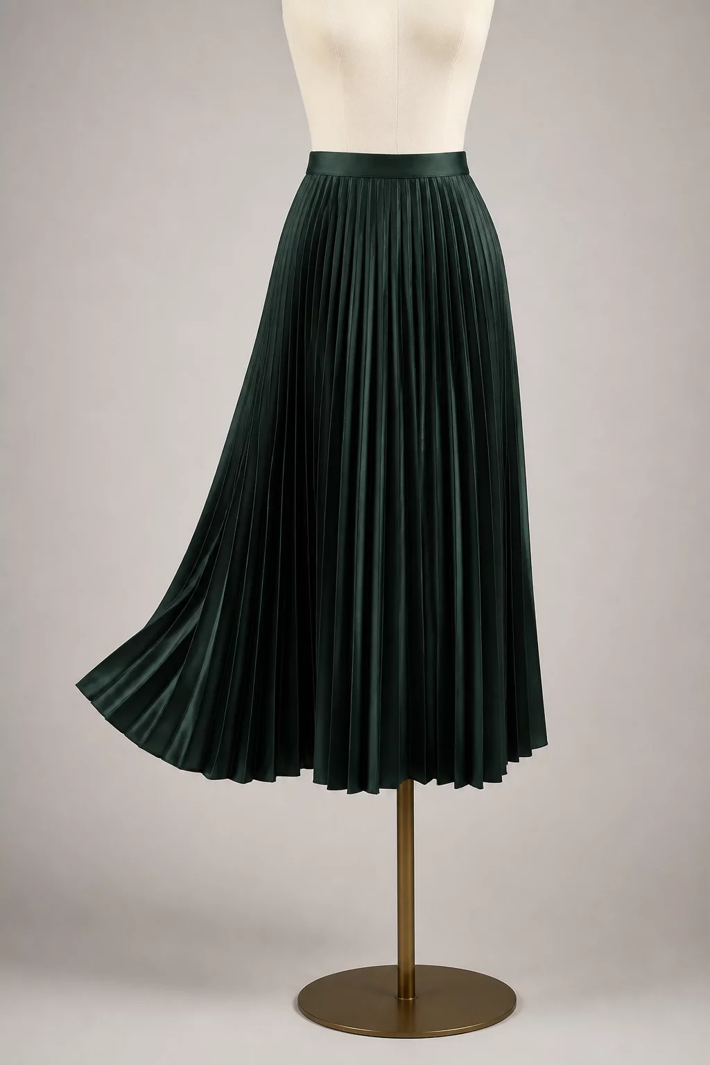 Pleated Midi Skirt
